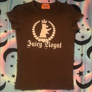 Juicy Couture Brown 'Juicy Royal' Kids Tee
